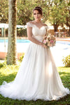 ivory-tulle-wedding-gown-with-ruffles-illusion-neckline