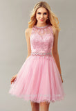 jewelry-neckline-lace-pink-homecoming-dress-gown-short