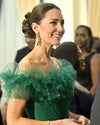 Kate Middleton Wearing Dress for Prom Green Tulle Skirt