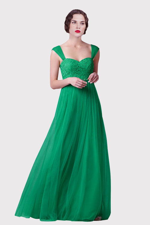 lace-and-tulle-a-line-long-green-prom-dresses-with-beaded-sash