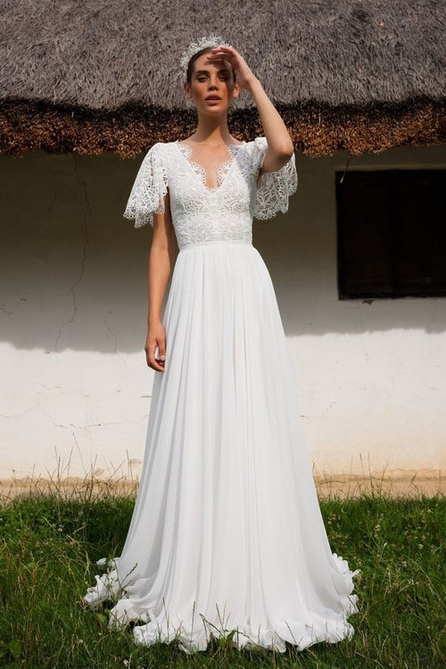 lace-chiffon-beach-wedding-gown-with-sleeves