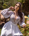 lace-chiffon-short-white-wedding-dress-with-loose-sleeves-2