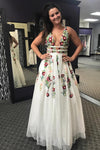 lace-flower-embroidery-wedding-dresses-2020-v-neckline-vestido-de-novia