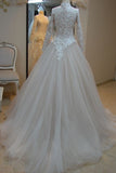 lace-high-neck-muslim-wedding-dresses-long-sleeves-1