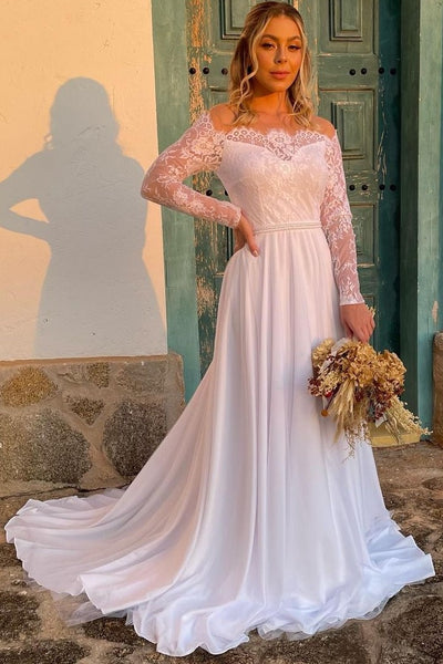 lace-long-sleeves-wedding-gown-with-illusion-neckline