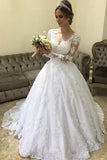 lace-long-sleeves-winter-wedding-dress-with-illusion-neckline-1