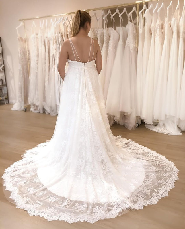 lace-maternity-wedding-dress-with-spaghetti-straps-1