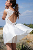 lace-neckline-short-white-wedding-gown-with-hollow-back-1