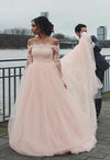 lace-off-the-shoulder-pink-wedding-gown-long-sleeves