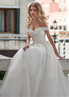 lace-off-the-shoulder-wedding-dress-ball-gown-with-bandage-bodice-2