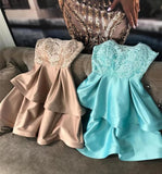 lace-strapless-champagne-homecoming-dresses-with-satin-layers-skirt-1