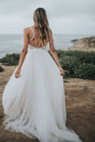 lace-tulle-beach-wedding-dress-with-strappy-back