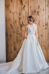 lace-v-neckline-satin-bridal-dresses-with-pockets-2