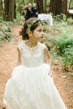 lace-wedding-flower-girl-bridesmaid-party-dress-long