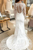 Leaf Lace Long-sleeve Wedding Gowns 2022 New