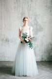 light-gray-wedding-dress-with-chiffon-flowers-sleeves-1