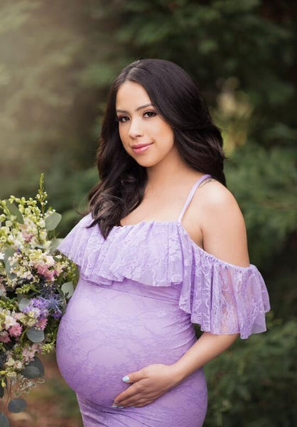 lilac-lace-pregnant-woman-prom-dresses-with-spaghetti-straps-1