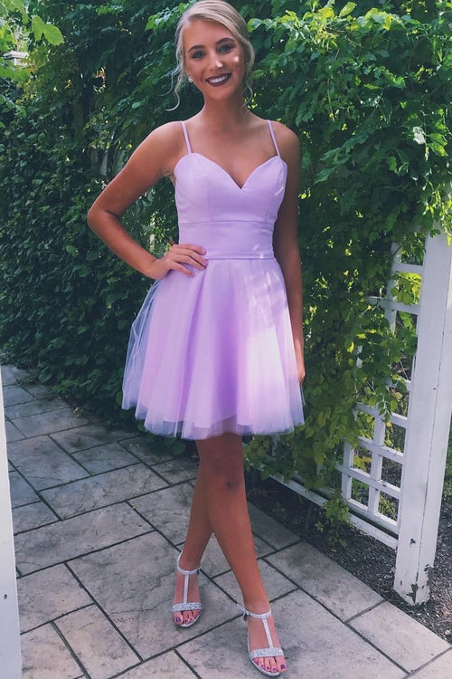 lilac-sweetheart-homecoming-gowns-with-tulle-skirt
