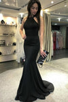 long-black-mermaid-evening-dresses-with-beaded-halter-neckline