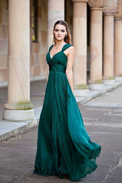 long-chiffon-green-prom-dress-with-ruching-bodice