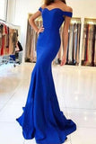 long-off-the-shoulder-blue-formal-prom-dresses