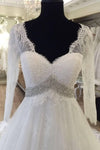 long-sleeves-vintage-lace-wedding-dress-v-neckline-1