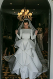 long-sleeves-white-wedding-gown-with-flounced-skirt-1