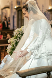 long-sleeves-white-wedding-gown-with-flounced-skirt-3