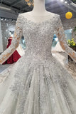 magnificent-stones-wedding-dresses-long-sleeves-illusion-neck-2