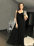 maxi-long-black-chiffon-prom-gowns-with-beaded-cap-sleeves-1