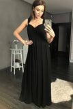 maxi-long-black-chiffon-prom-gowns-with-beaded-cap-sleeves