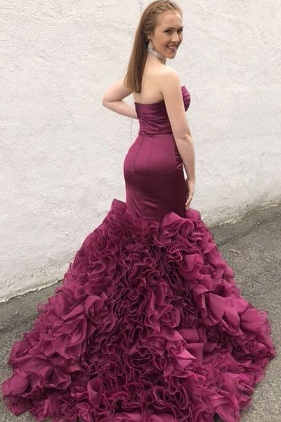 mermaid-style-prom-dresses-with-ruffles-organza-skirt-1