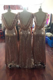 metallic-rose-sequins-bridesmaid-dresses-with-short-sleeves-1