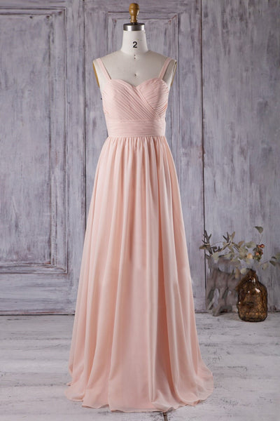 modern-a-line-blush-pink-bridesmaid-dress-with-chiffon-floor-length-skirt