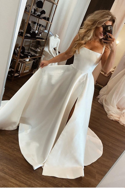 modern-a-line-satin-wedding-gown-with-square-neck