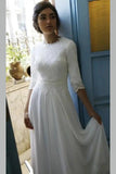 modest-chiffon-bride-dress-with-lace-sleeves-1
