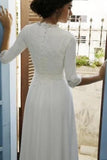 modest-chiffon-bride-dress-with-lace-sleeves-2