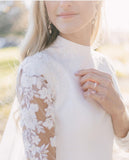 modest-high-collar-wedding-dresses-with-sheer-lace-sleeves-3