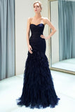 navy-blue-tiered-evening-gown-with-strapless-corset-back