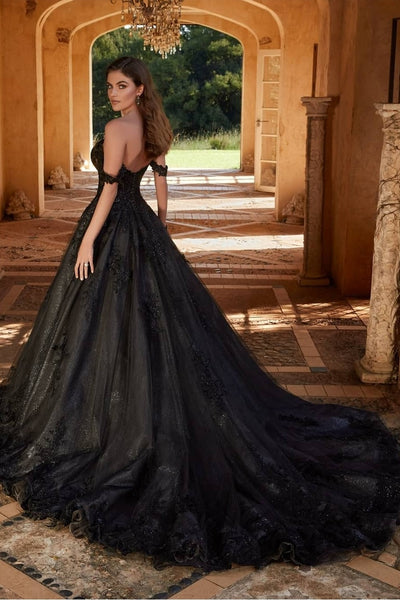 off-the-shoulder-black-wedding-gown-with-beaded-appliques-1