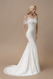 off-the-shoulder-flutter-sleeves-lace-wedding-dresses-mermaid-2