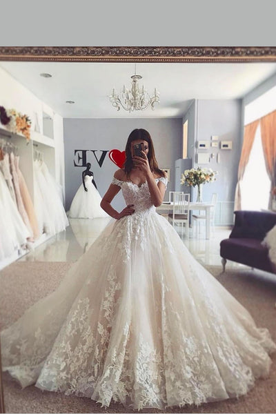 off-the-shoulder-ivory-lace-dresses-for-wedding-2020-vestido-de-novia