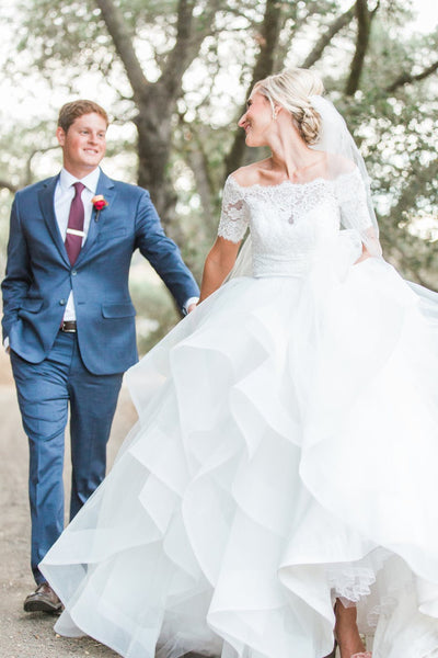 off-the-shoulder-lace-ruffled-wedding-dress-ball-gown-with-sleeves