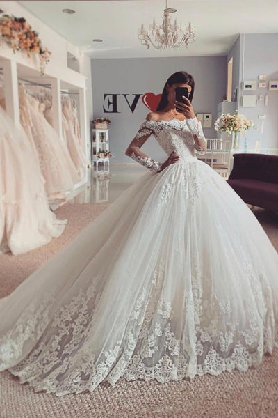 off-the-shoulder-long-sleeves-lace-wedding-dresses-shopping