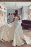 off-the-shoulder-mermaid-satin-weding-dress-with-attached-train