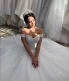 off-the-shoulder-pearls-bride-dress-with-cathedral-tail-2