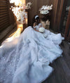 off-the-shoulder-white-princess-flower-wedding-dresses-with-long-train-1