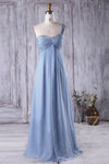 one-shoulder-chiffon-long-bridesmaid-dress-for-pregnant-woman