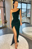 one-shoulder-velvet-dark-green-prom-gown-with-crossed-thigh-slit-1