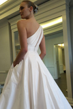 one-shoulder-wedding-gown-satin-chapel-train-vestido-de-novia-1